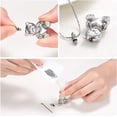 thumbnail image 6 of Cremation Jewelry Ashes Necklace Stainless Steel Teddy Bear Hold Heart Pet Urn Memorial Pendant Funeral Keepsake For Dad Mom Sister Brother, 6 of 7