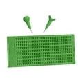 thumbnail image 2 of Pizarra de escritura en braille, kit de pizarra y lápiz braille, material de aprendizaje portátil, práctico y resistente, tablero de dedos para, 2 of 8