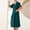 Green, variant on Couples Cloth Long Robe Short Sleeve Kimono Robe Soft Lightweight Dressing Gown Absorbent Spa Bathrobe