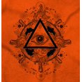 thumbnail image 2 of Triangle Eye Wheel Symbolic Spirit Unisex Plus Fleece Graphic Sweatshirt Brisco Brands 2X, 2 of 5