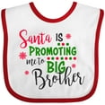 thumbnail image 3 of Inktastic Santa is Promoting Me to Big Brother Boys Baby Bib, 3 of 4