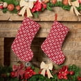 thumbnail image 6 of Salouo Ladybugs And White Dots Print Christmas Decorations Stockings 1 Pack 18'' Xmas Stockings Holiday Stocking Personalized Farmhouse Decor for Home Family Party Tree, 6 of 7