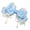 Blue, variant on Large Lace Bows Faux Pearls Fringe Gothic Hair Clip ElegantAn1meStyle Accessory