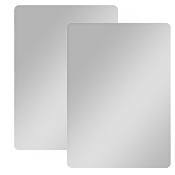 Acrylic Mirrors 2 Pcs, Unbreakable Locker Mirrors with Strong Magnetic Support for School Office Bathroom