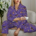 thumbnail image 6 of Vsdgher German Shepherd Dog Pajamas Set Long Sleeve Sleepwear Womens Button Down Nightwear Pj Sets-Small, 6 of 7