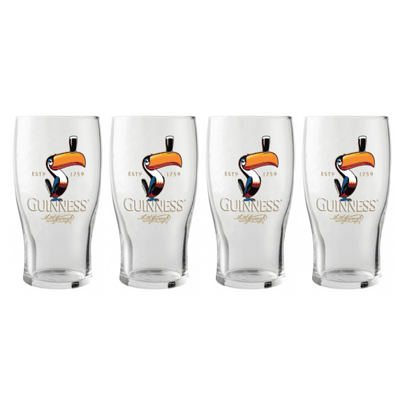 Guinness - Toucan Pint Glass Set (4-Pack) (20 oz)