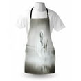 thumbnail image 3 of Horses Apron Wild Horse Running through Water Dramatic Symbol for the Motivation of Life Art, Unisex Kitchen Bib Apron with Adjustable Neck for Cooking Baking Gardening, Black and White, by Ambesonne, 3 of 3