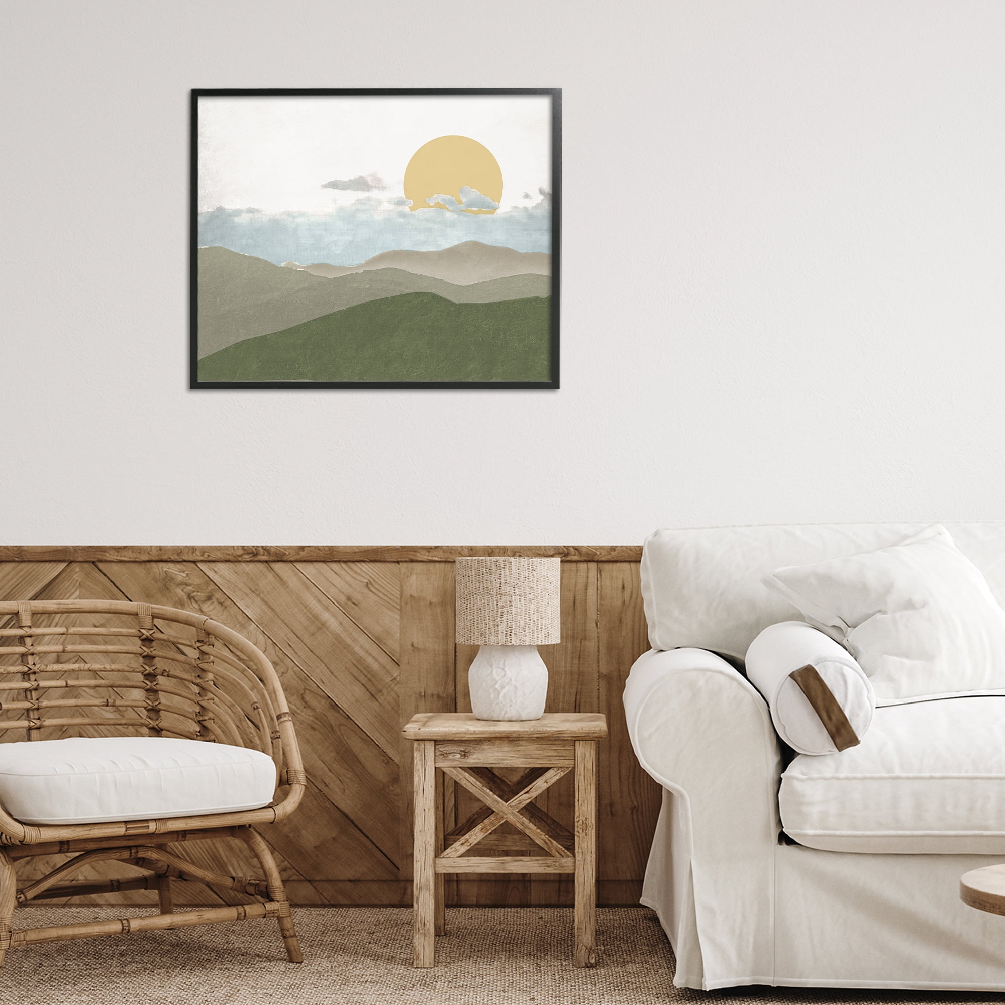 Stupell Industries Earthen Dreams Sunrise Black Framed Giclee Art, design by Elizabeth Medley