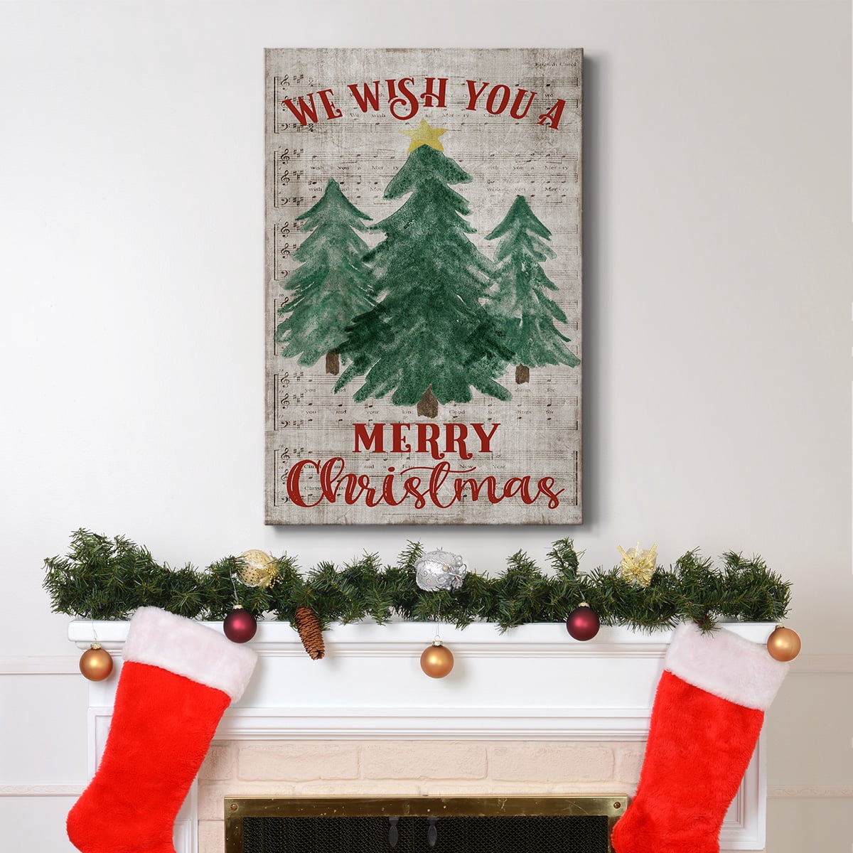 We Wish You A Merry Christmas- Gallery Wrapped Canvas