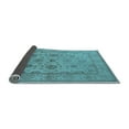 thumbnail image 2 of Ahgly Company Indoor Round Oriental Light Blue Traditional Area Rugs, 7' Round, 2 of 4