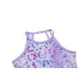 thumbnail image 2 of Oudiya Girls Gymnastics Leotards Sparkly Sleeveless Clasp Back Dance Leotard Unitards with Tumbling Shorts and Scrunchie, 2 of 5