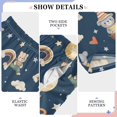 thumbnail image 4 of Cute Bear Pattern Pajama Pants Soft Lightweight Lounge Pants Bottoms Sleep Pants Warm Comfy, 4 of 9
