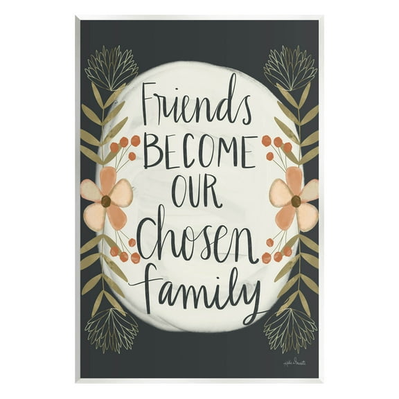 Stupell Industries Chosen Family Friendship Phrase Graphic Art Unframed Art Print Wall Art, Design by Katie Doucette