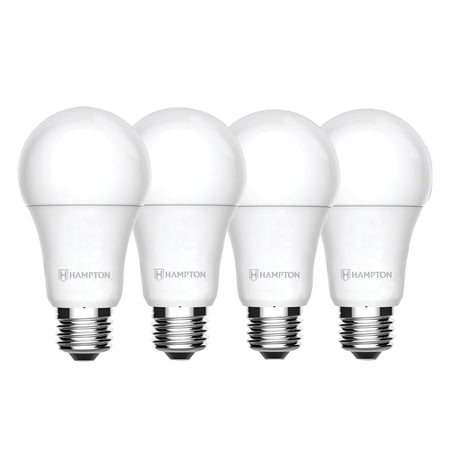 Array By Hampton HL1012 A19 800-Lumen Smart Wi-Fi Full-Color LED Bulb (4 Pack)
