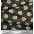 thumbnail image 3 of Soimoi Brown Cotton Voile Fabric Grouper Fish Ocean Print Fabric by Yard 56 Inch Wide, 3 of 3