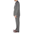 thumbnail image 3 of Mens Side Vent 2 Piece Windowpane Gray Classic Fit Suit, 3 of 6