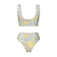 thumbnail image 6 of Rocae Boho for Bikini Set for Women Two Piece Sexy High Swimsuits Split Crossover Bikini XX-Large, 6 of 9