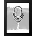 thumbnail image 2 of Vess, June Erica 12x14 Black Modern Framed Museum Art Print Titled - Monochrome Microphone III, 2 of 5