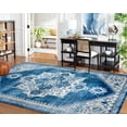 thumbnail image 3 of SAFAVIEH Brentwood Clotilda Oriental Area Rug, Ivory/Blue, 5'3" x 7'6", 3 of 12
