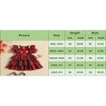 thumbnail image 2 of 6 m-4 A Noël Tout-Petits Bébés Filles Robe Rouge à Carreaux Nœud Volant Robes de Fête Robe de Fête Rouge Rouge 2-3 Ans, 2 of 7