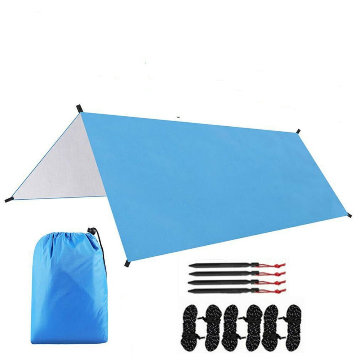 REDCAMP Hammock Rain Fly Camping Tarp Waterproof, 10x10ft Lightweight  Backpacking Rain Tarp Shelter for Hiking Outdoor, Black
