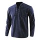 thumbnail image 4 of Camisa De Manga Larga Con Cuello Con Cordones Para Hombre, 4 of 7