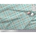 thumbnail image 2 of Soimoi Velvet Fabric Triangle & Floral Ethnic Printed Craft Fabric by The Yard 58 Inch Wide, 2 of 3