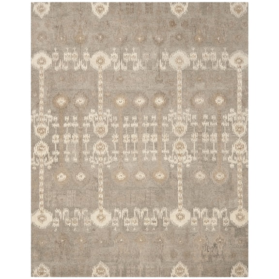 SAFAVIEH Wyndham Deborah Geometric Wool Area Rug, Natural/Multi, 8' x 10'