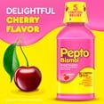 thumbnail image 5 of Pepto Bismol Liquid, Upset Stomach Relief, Stomach Relief, Anti-Diarrheal, Cherry, 8 Fl oz, 5 of 9