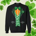 thumbnail image 2 of PMUYBHF Chandails à Capuche pour Hommes Chandail Homme Printemps et Automne Grande Fleur Imprimé Intégral Manches Longues Col Rond Sans Capuche Floral Tendance Mode Chandail en Molleton de Base Chandails à Capuche pour Hommes avec Fermeture Éclair 4TG, 2 of 3