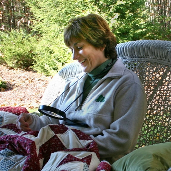 Carson MagniFree 2x Power with 3.5x Spot Lens Hands-Free Crafting Magnifier