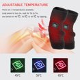 thumbnail image 3 of Amdohai Heated Knee Brace for Pain Relief Reusable Hot & Cold Therapy Wrap with Hook & Loop Tapes USB Powered Heat Wrap Heating Pad with Adjustable Temperature for Knee Injury Surgery Arthritis, 3 of 8