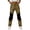 Khaki, variant on Men's Quick Dry Hiking Trousers Breathable Outdoor Trekking Cargo Pants with Zip Pockets Grey M