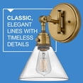 thumbnail image 3 of 3691HB-CL Hinkley Lighting Arti - 1 Light Small Wall Sconce in Transitional Style - 7.5 Inches Wide by 12.25 Inches High-Heritage Brass Finish-Clear, 3 of 10