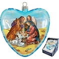 thumbnail image 2 of GDeBrekht 738-081 5.5 in. Limited Edition Nativity Glass Heart Ornament, Extra Large, 2 of 2