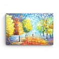 thumbnail image 3 of Startonight Canvas Wall Art Yellow Love Alley in Park , Framed 32" x 48", 3 of 6
