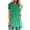 Green, variant on KyCheLot Loose Shirt for Women Tunic Tops Short Sleeve Crew Neck Split Hem Pullover T-Shirt