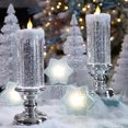thumbnail image 4 of QJUHUNG LED Christmas Candles with Base  Flickering Glitter Flameless Candles for Xmas Party Home Decoration  Battery Operated, 4 of 7