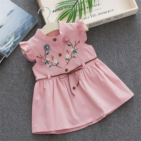 Maxcozy Girl Flower Princess Dress Kid Baby Party Pageant Dresses Clothes 1-4T