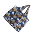 thumbnail image 1 of Bolso de compras plegable con patrón de animales de frutas, bolso de mano con estampado de moda Ripstop, gran capacidad, almacenamiento de Almacenamiento y organización del hogar gato marino Bewildely HA077485-05, 1 of 6