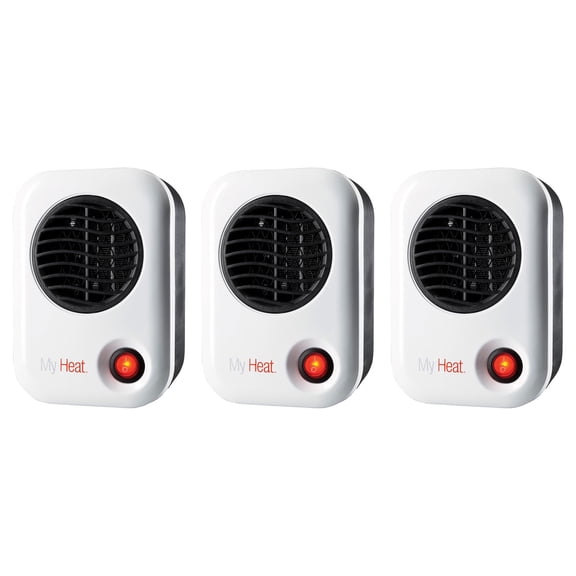 Lasko 101 MyHeat 200W Portable Electric Ceramic Space Heater (3 Pack)