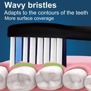 8 Pack Replacement Brush Heads, Compatible with Philips Sonicare Electric Toothbrush, 4pcs Precision Clean and 4pcs Whitening Clean Brush Heads,Black.