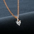 thumbnail image 3 of Diamond Pendant Necklace For Women | 6 Carat IGI Certified Heart Shape Lab Grown Diamond | Lou Slider Lab Diamond Pendant Necklace In 14K Rose Gold | FG-VS1-VS2 Quality | Friendly Diamonds, 3 of 5
