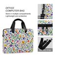 thumbnail image 4 of FORMRS 16" Laptop Bag Carrying Sleeve Case with Handle Travel Shoulder Briefcase, Green Wildflower Pattern, 4 of 8