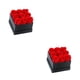 thumbnail image 2 of Cabezas de rosa eterna Matsuzay Rosa preservada 2Conjunto negro rojo 9 cabezas, 2 of 6
