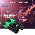 thumbnail image 1 of 1 Pair XLR 3Pin Male Female DIY Audio Cable Plug Mic Connectors Solder Plug, 1 of 8