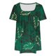thumbnail image 3 of Fiudx Camisetas para Mujer Mujer Moda Casual Manga Corta Suelta Camiseta Blusa Tops, 3 of 4