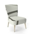thumbnail image 2 of Designart "Minimalist Black And White III" Upholstered Transitional Accent Chair - Arm Chair, 2 of 5