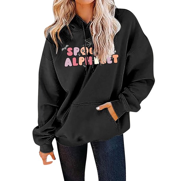 Gibobby Sudaderas de mujer, Sudadera con Capucha de Forro Polar Essentials Sudadera con Capucha para Mujer(Negro,CH)