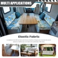 thumbnail image 3 of Yuyamidu Butterfly RV Dinette Cushion Covers Daisy Camper Couch Seat Cushion Covers Camper Cushion Slipcovers Replacement Universal RV Couch Cushion Covers RV Accessories, Blue, 3 of 7